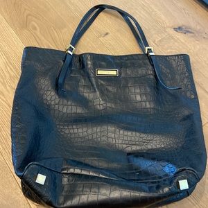 Michael Kors crocodile black tote